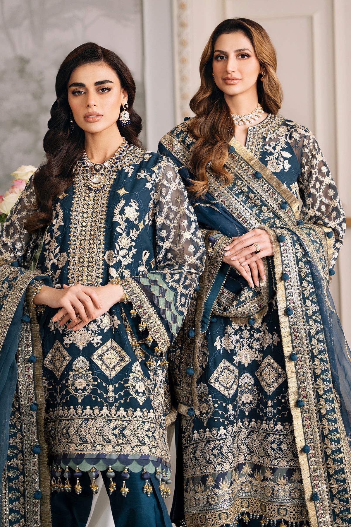 Embroidered Chiffon IZ-137 | Baroque (Stitched)