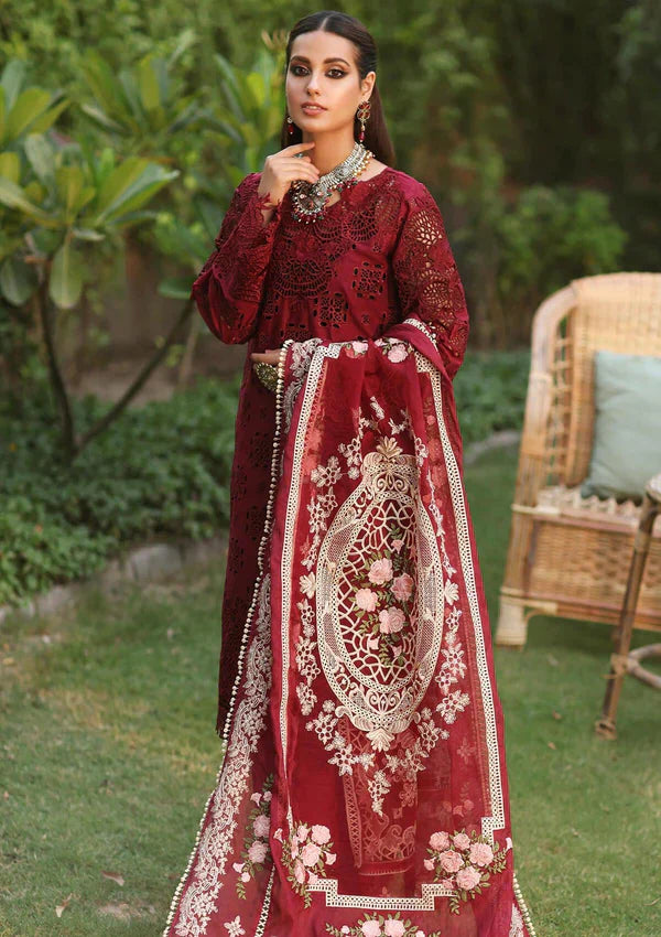 3 Piece - Embroidered Lawn IZ-38 | Kahf (Stitched)