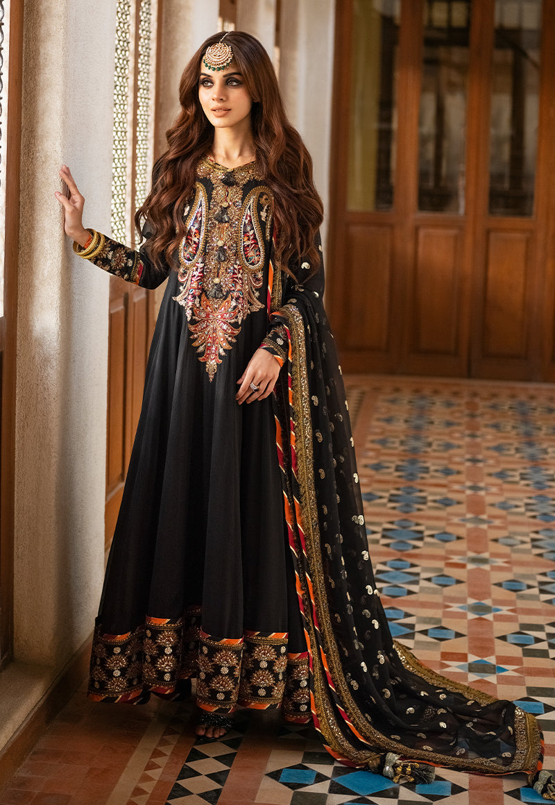 3 Piece - Embroidered Chiffon IZ-04 | Asim Jofa (Stitched)