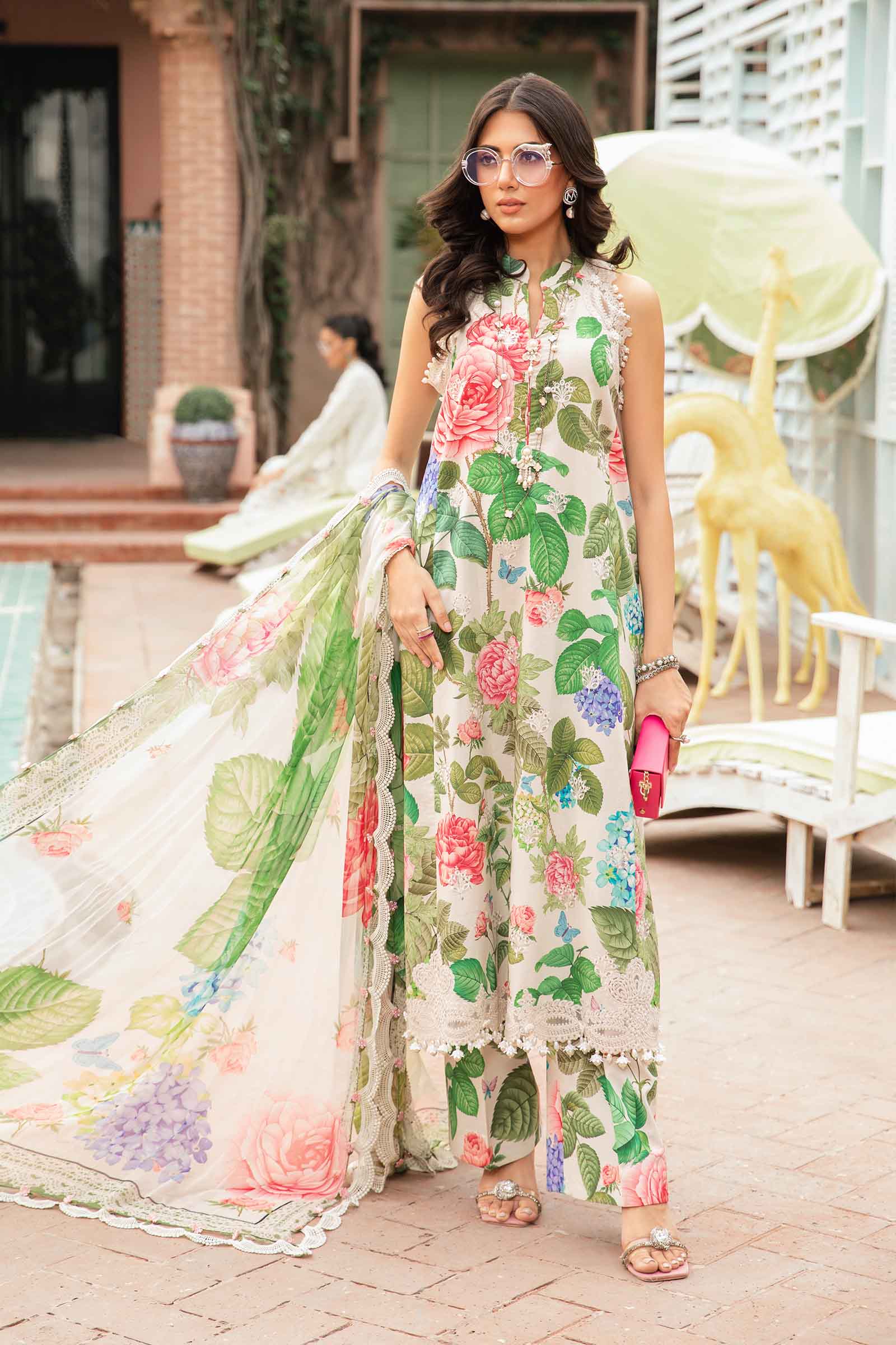 3 Piece - Printed Lawn IZ-09 | Maria.B (Stitched)