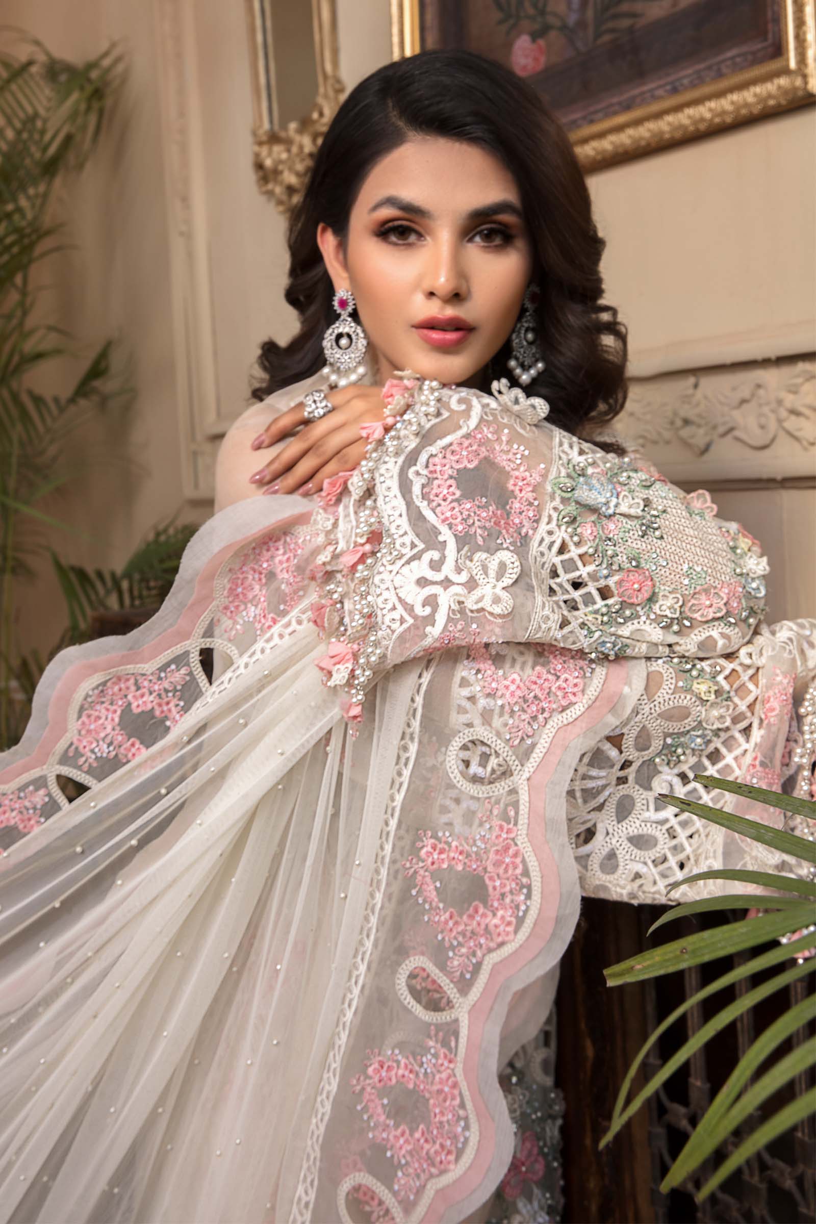 3 Piece - Embroidered Pure Chiffon IZ-57 | Maria.B (Stitched)