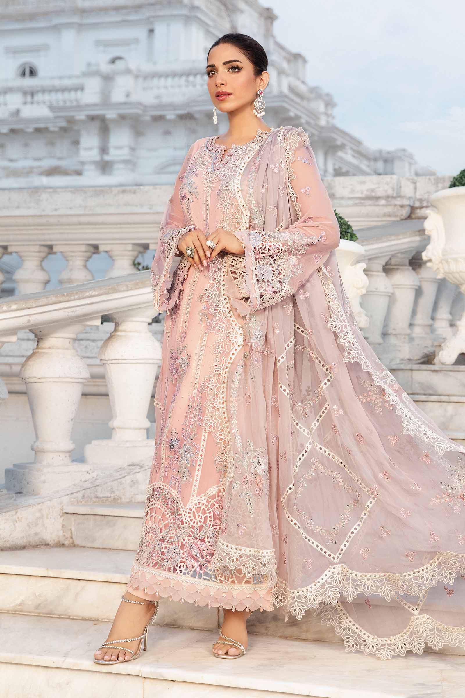 Embroidered Chiffon IZ-109 | Maria.B (Stitched)