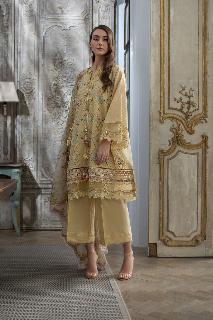 3 Piece - Embroidered Lawn IZ-25 | Sobia Nazir (Stitched)