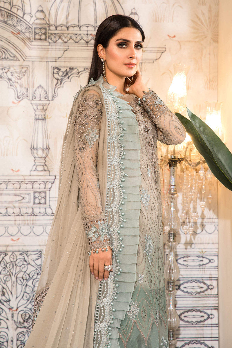 3 Piece - Embroidered Pure Chiffon IZ-61 | Maria.B (Stitched)