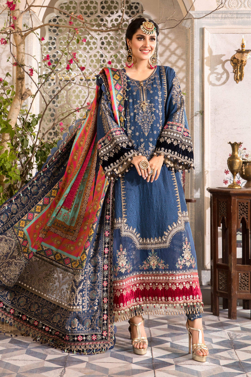 3 Piece - Embroidered Katan Self Jacquard IZ-53 | Maria.B (Stitched)