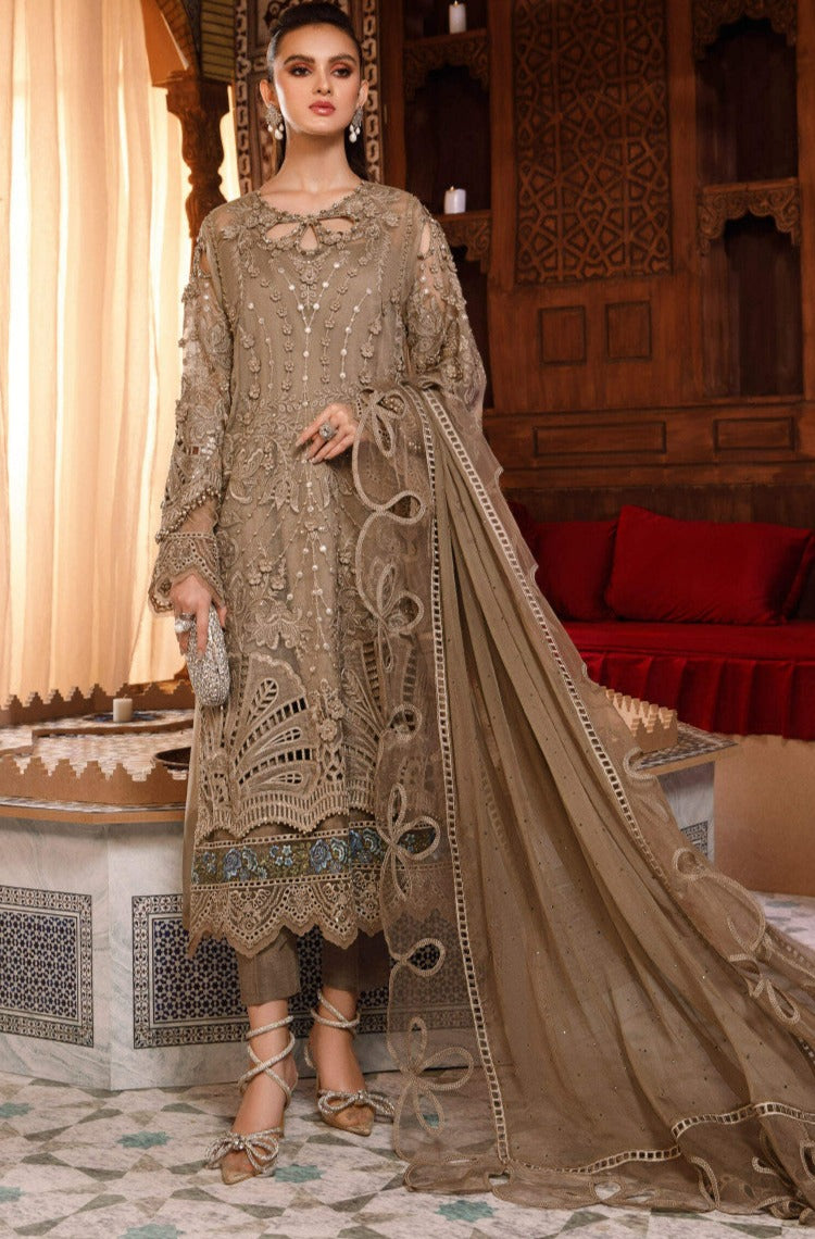 3 Piece - Embroidered Lawn IZ-76 | Maria.B (Stitched)