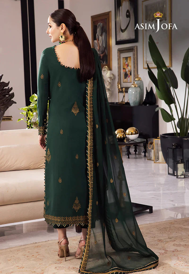 3 Piece - Embroidered Chiffon IZ-43 | Asim Jofa (Stitched)